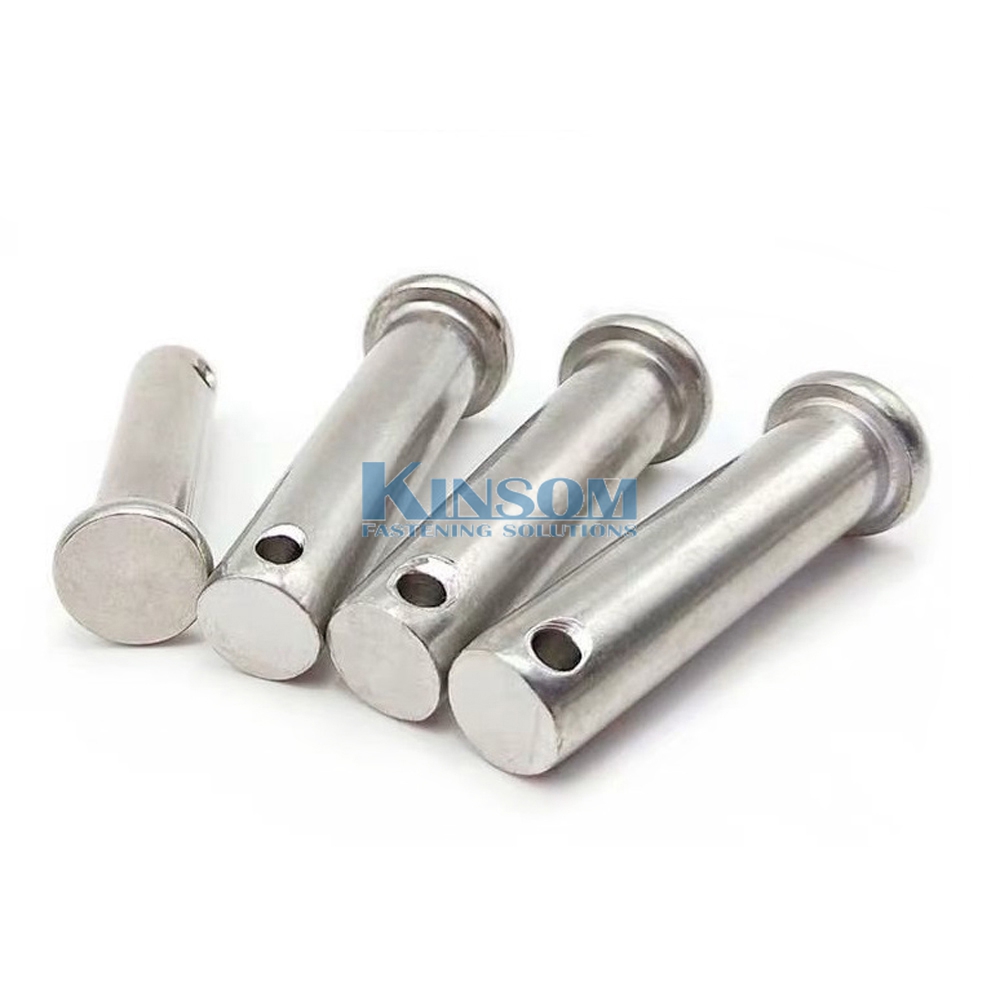 Flat head pin with hole solid rivet 